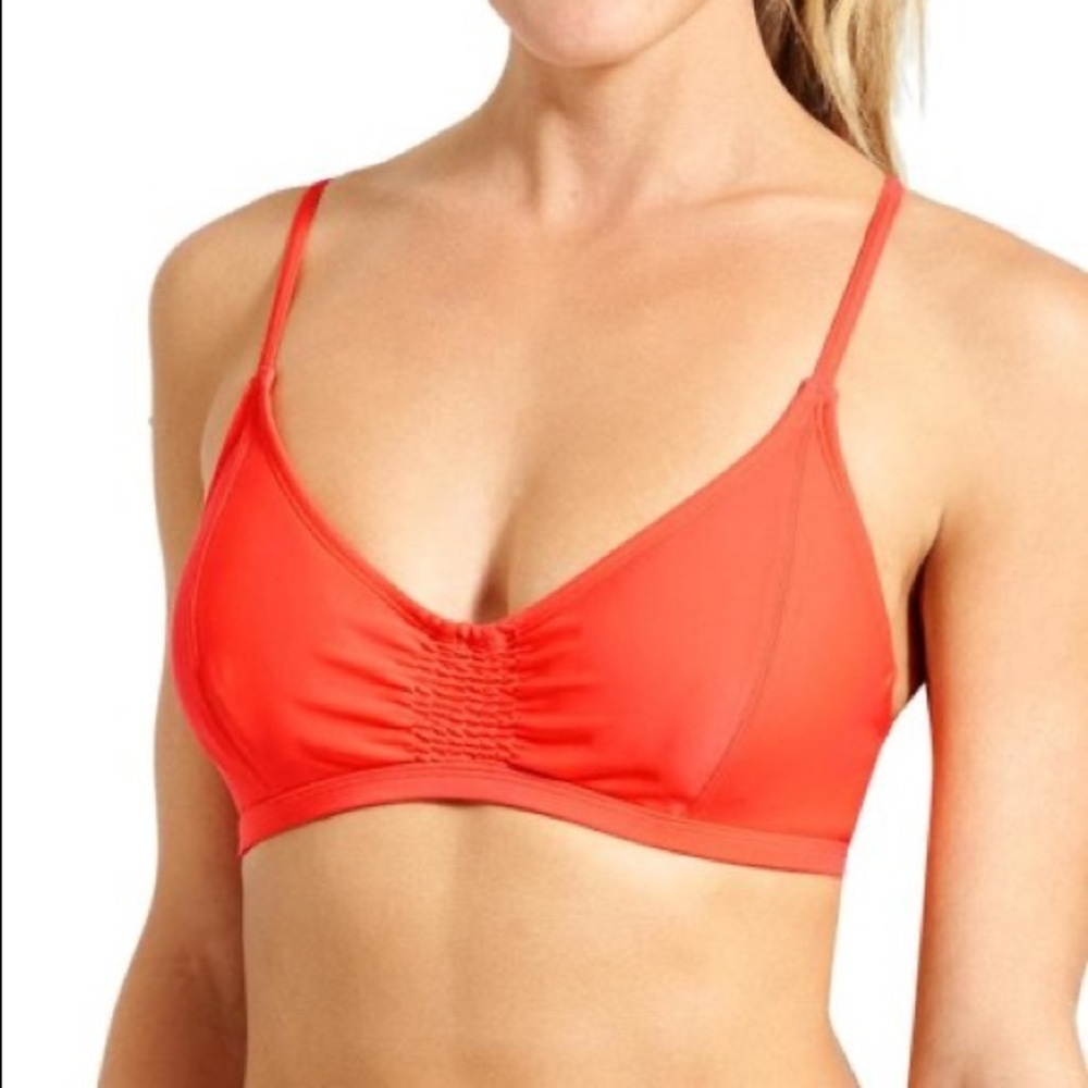 Athleta | Smocked Bikini Top in Coral